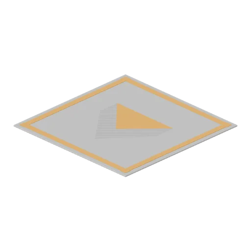 Aisle keep clear chevron tile (Hardware Store and DIY Warehouse)