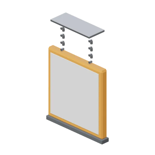 Hanging aisle number panel (Hardware Store and DIY Warehouse)