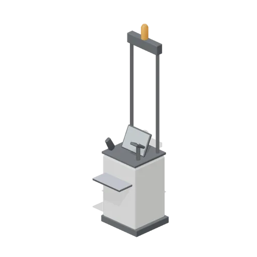 Self checkout with bulky scanner (Hardware Store and DIY Warehouse)