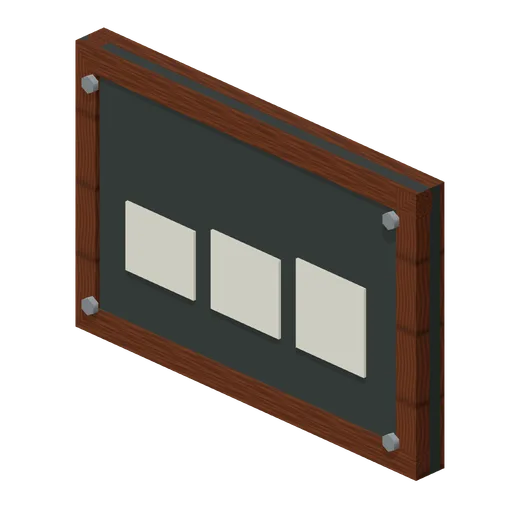 Shelter Map Board (Underground Survivor Hideout)