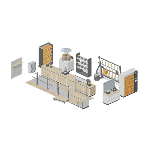 Trade counter and paint mixing area (Hardware Store and DIY Warehouse)