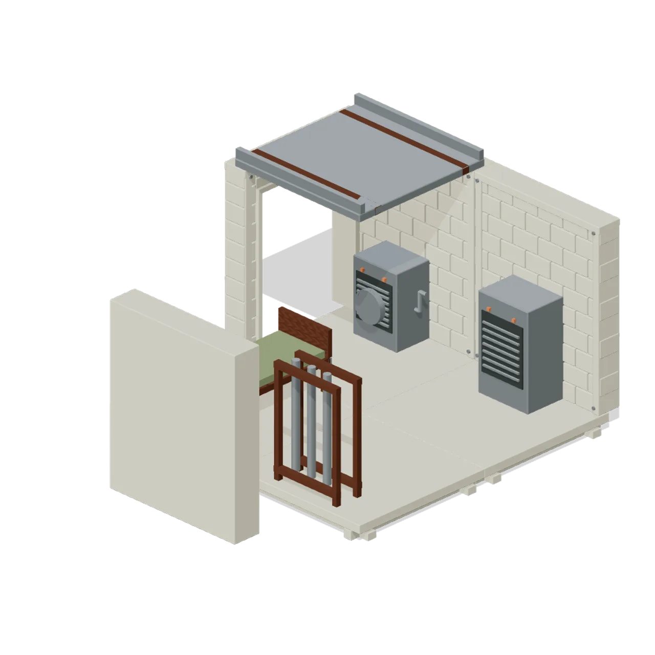 Underground Survivor Hideout assembled scene