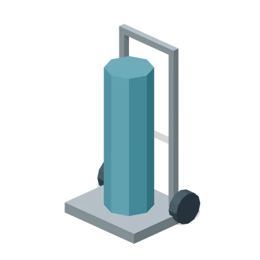 Cylinder transport trolley (Factory Conveyor Network)
