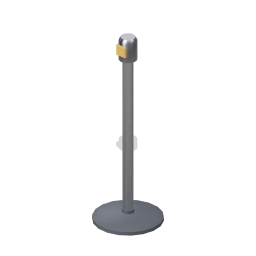 Retractable belt queue post (Office Lobby and Building Facilities)