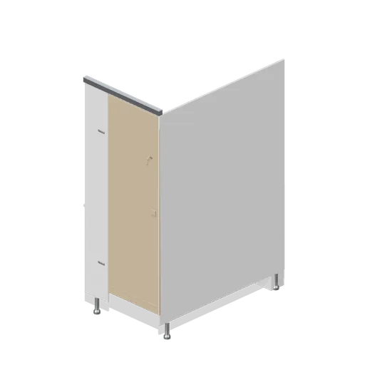 WC cubicle module, 900 mm (Office Lobby and Building Facilities)