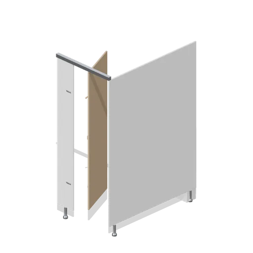 WC cubicle module, door open (Office Lobby and Building Facilities)