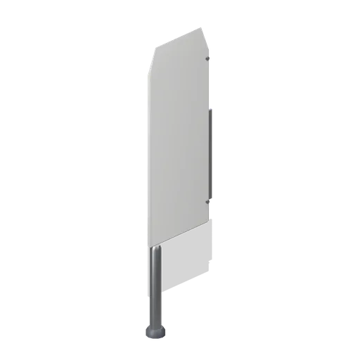 Urinal divider panel (Office Lobby and Building Facilities)