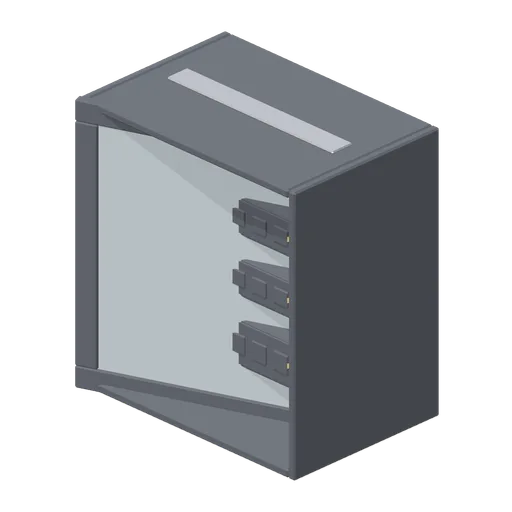 Wall-mount comms cabinet (Office Lobby and Building Facilities)