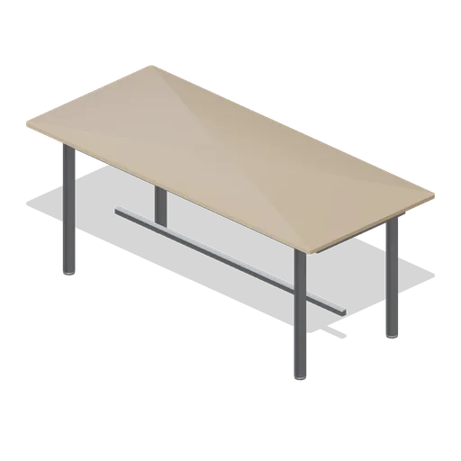Canteen table, six seat (Office Lobby and Building Facilities)