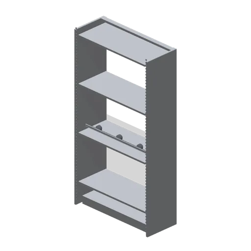 Cleaner's store shelving bay (Office Lobby and Building Facilities)