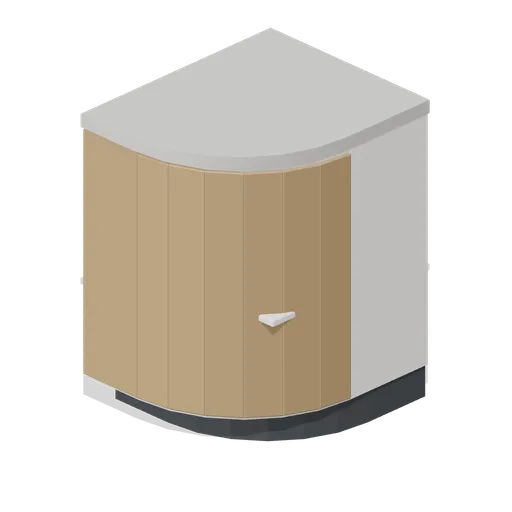 Curved counter end (Cafe, Bakery and Coffee Bar)