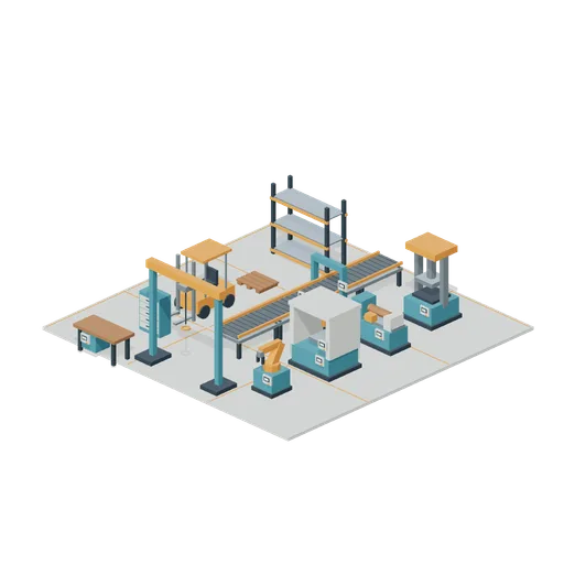 Factory production floor (Factory Conveyor Network)
