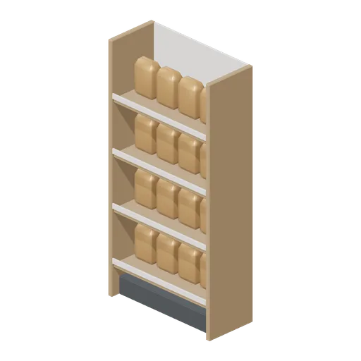 Bagged coffee goods rack (Cafe, Bakery and Coffee Bar)