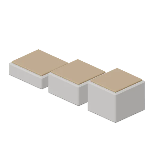 Display riser set (Cafe, Bakery and Coffee Bar)