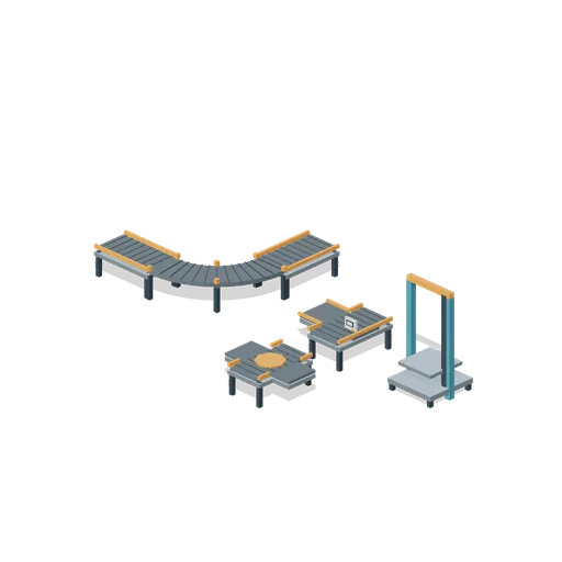 Conveyor connection examples (Factory Conveyor Network)