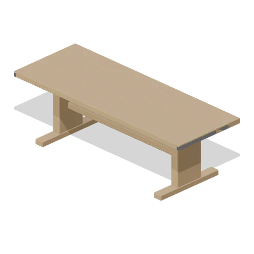 Communal table 2.4 m (Cafe, Bakery and Coffee Bar)