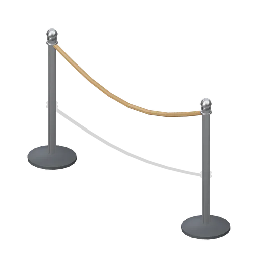 Terrace post and rope barrier (Cafe, Bakery and Coffee Bar)