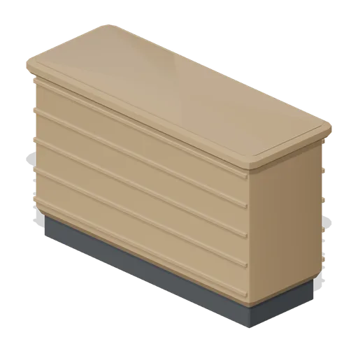 Timber planter barrier (Cafe, Bakery and Coffee Bar)
