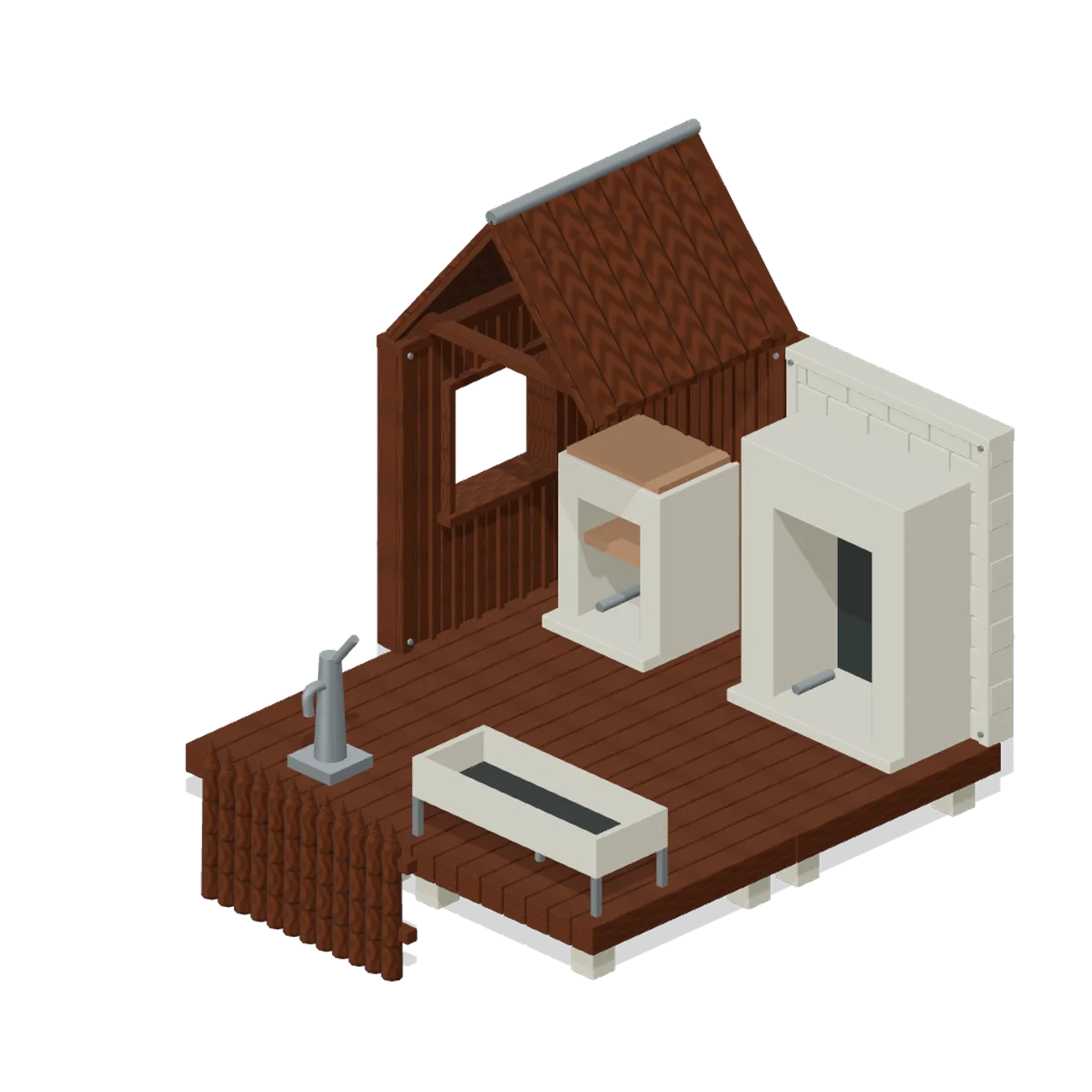 Rural Scavenging Settlements assembled scene