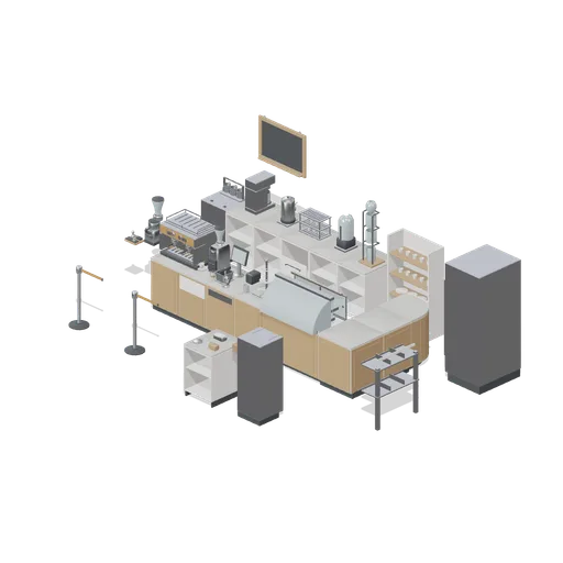 Working coffee bar (Cafe, Bakery and Coffee Bar)