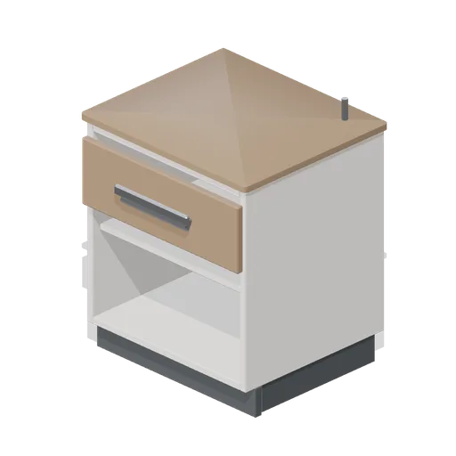 Bedside nightstand (Hotel and Resort Operations)