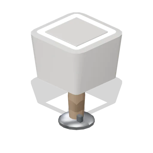 Table lamp with square shade (Hotel and Resort Operations)