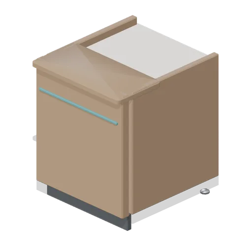 Check-in desk module, accessible bay (Hotel and Resort Operations)