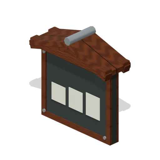 Rest Stop Map Frame (Roadside Survival Stops)