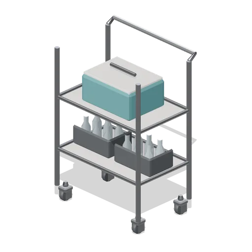 Minibar restock trolley (Hotel and Resort Operations)