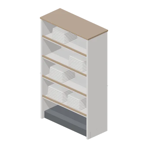 Linen store shelving (Hotel and Resort Operations)