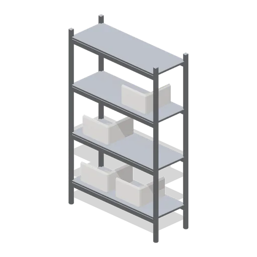 Service corridor shelving (Hotel and Resort Operations)