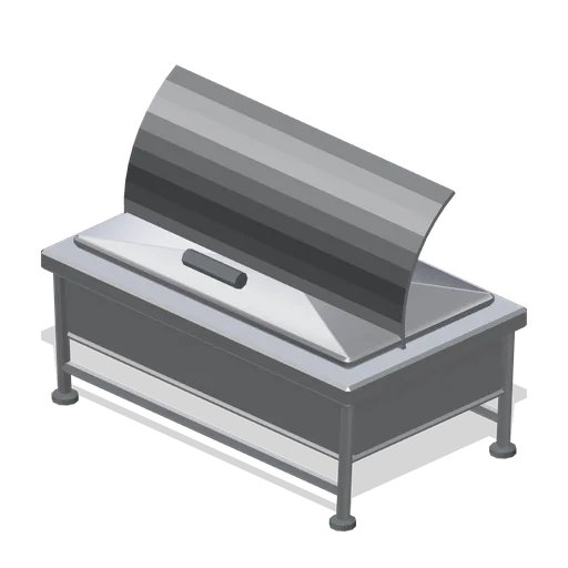 Chafing dish with roll-top lid (Hotel and Resort Operations)