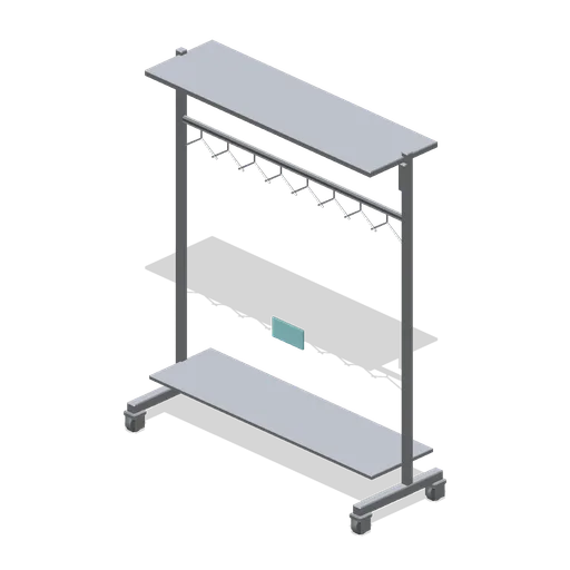 Mobile cloakroom rail (Hotel and Resort Operations)