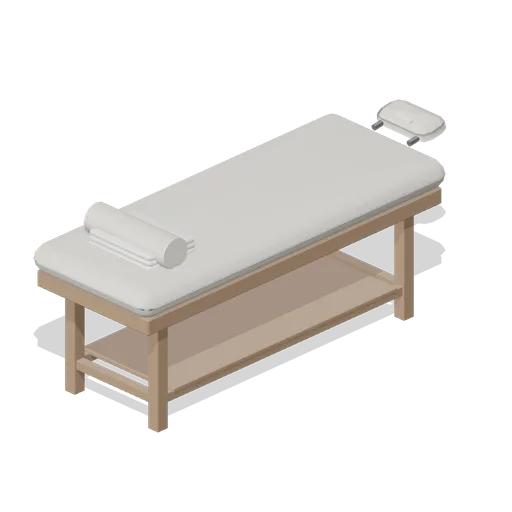 Massage table (Hotel and Resort Operations)