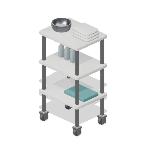 Spa treatment trolley (Hotel and Resort Operations)