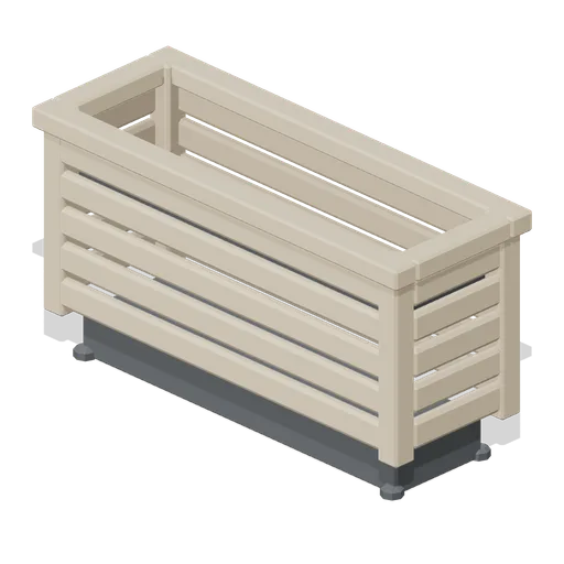 Waiting room trough planter (Primary Care Clinic and Veterinary Practice)