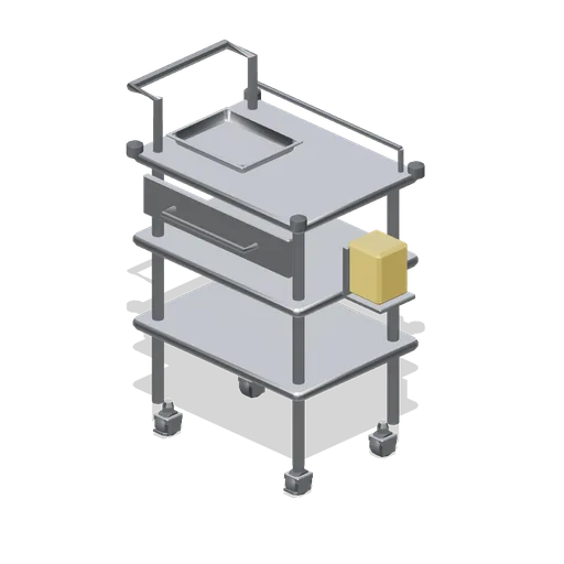Treatment trolley (Primary Care Clinic and Veterinary Practice)