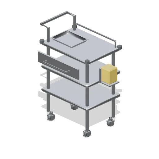 Treatment trolley (Primary Care Clinic and Veterinary Practice)
