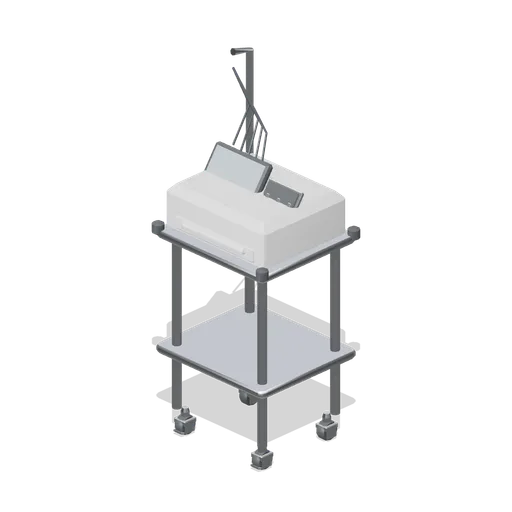 ECG trolley (Primary Care Clinic and Veterinary Practice)