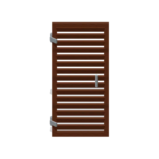 Bathroom Louvred Door (Lootable Apartment Interiors)