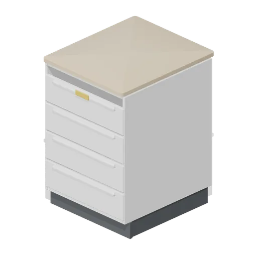 Dispensing counter module, four drawer (Primary Care Clinic and Veterinary Practice)
