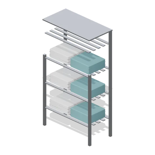 Linen store shelving (Primary Care Clinic and Veterinary Practice)