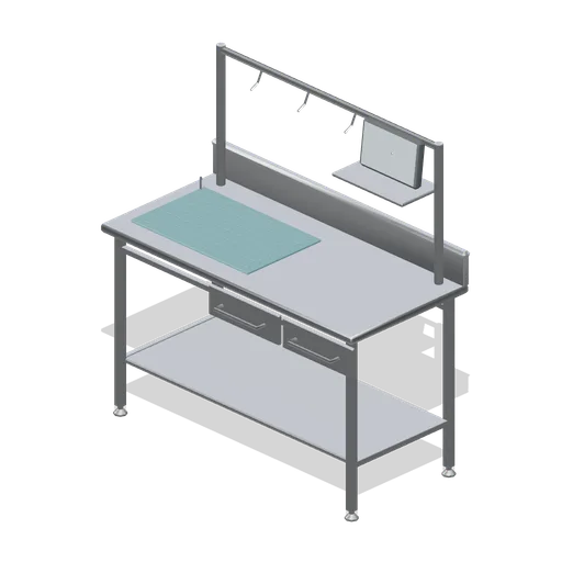 Prep and induction bench (Primary Care Clinic and Veterinary Practice)