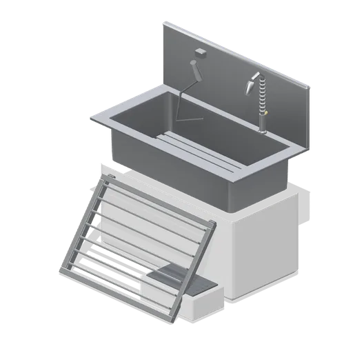 Grooming bath with ramp (Primary Care Clinic and Veterinary Practice)