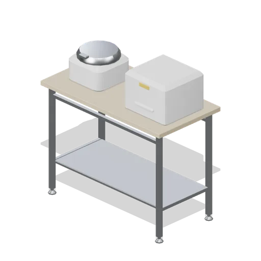 Centrifuge and analyser bench (Primary Care Clinic and Veterinary Practice)