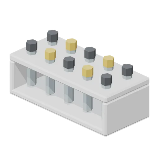 Sample tube rack (Primary Care Clinic and Veterinary Practice)