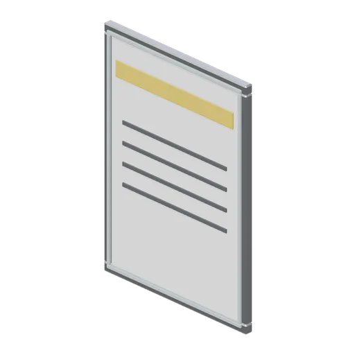 Wall poster frame (Primary Care Clinic and Veterinary Practice)