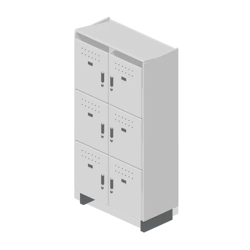 Staff locker bank (Primary Care Clinic and Veterinary Practice)