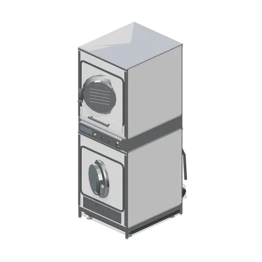 Stacked commercial washer and dryer 700 (Laundrette and Cleaning Services)