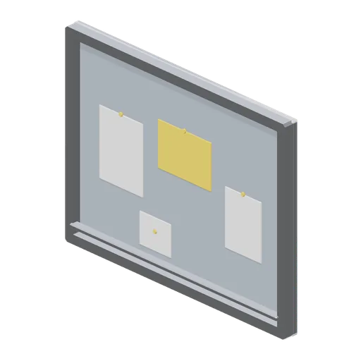 Framed notice board (Laundrette and Cleaning Services)
